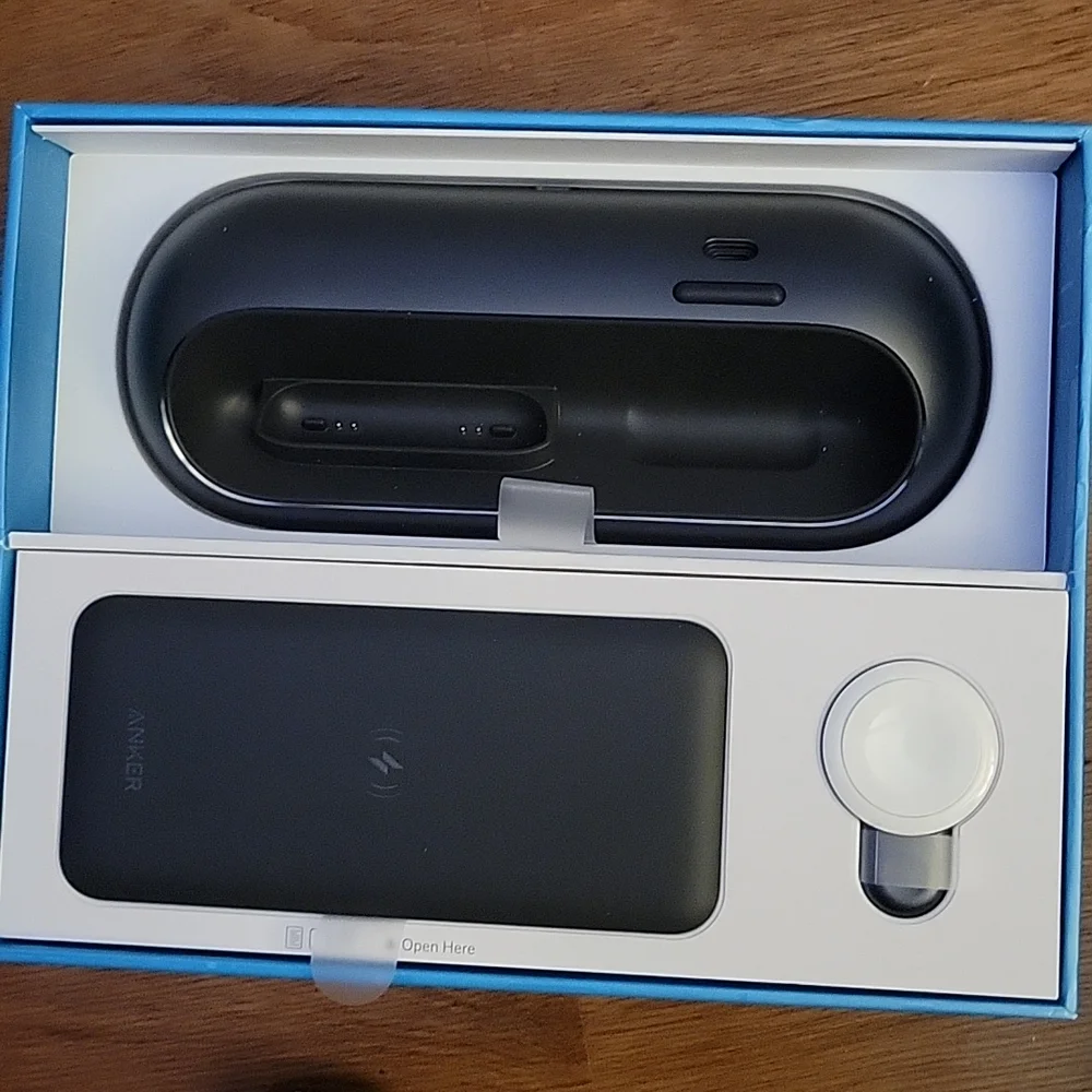 ANKER Power Wave Go multi device wireless charging station MFi 3 in 1 stand New